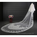 Beaux voiles de mariage longs unis pour femmes